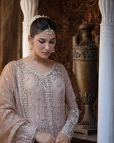 light  pink embellished outfit